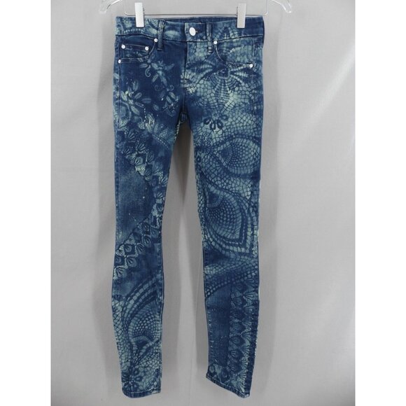 MOTHER Jeans 25 THE LOOKER "Table Manners" Navy Blue Straight Leg NWOT - Picture 1 of 9